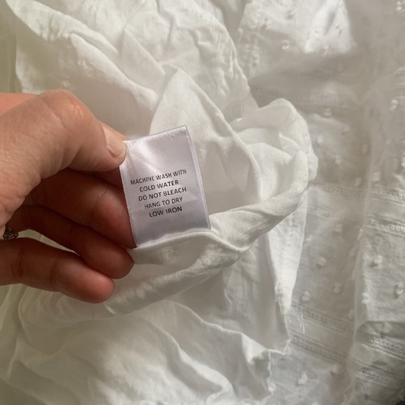 Talulah white eyelet tiered ruffle dress Swiss dots sz S party summer Olivaceous - Picture 6 of 16